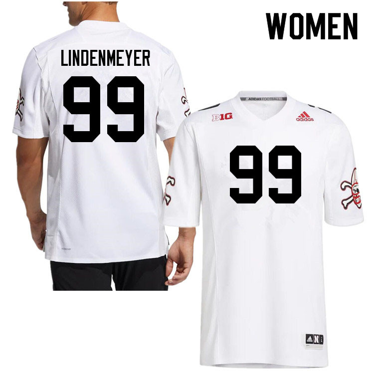 Women #99 Luke Lindenmeyer Nebraska Cornhuskers College Football Jerseys Sale-Strategy - Click Image to Close